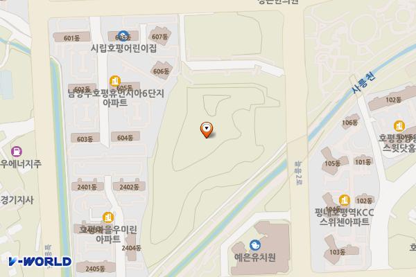 금배근린공원[호평-4] 위치 지도 — 경기도 남양주시 호평동 620(하천변)