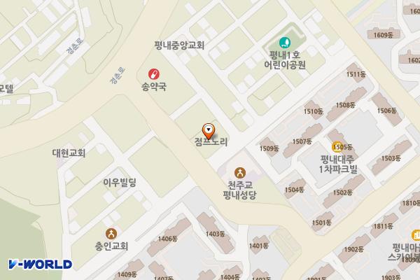 엠투프라자(민간개방화장실) 위치 지도 — 경기도 남양주시 평내로29번길 49