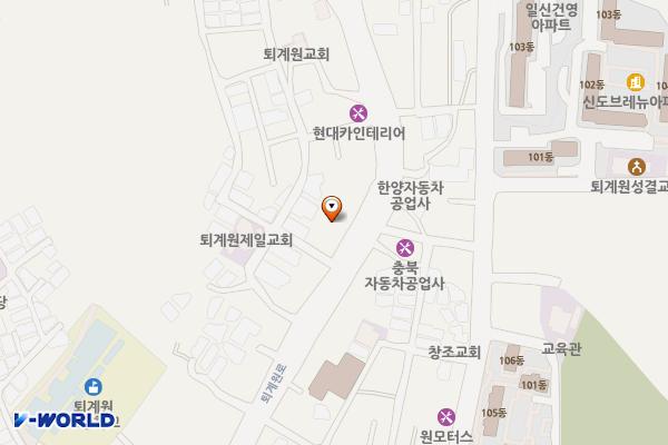 도심빌딩(민간개방화장실) 위치 지도 — 경기도 남양주시 퇴계원로 93
