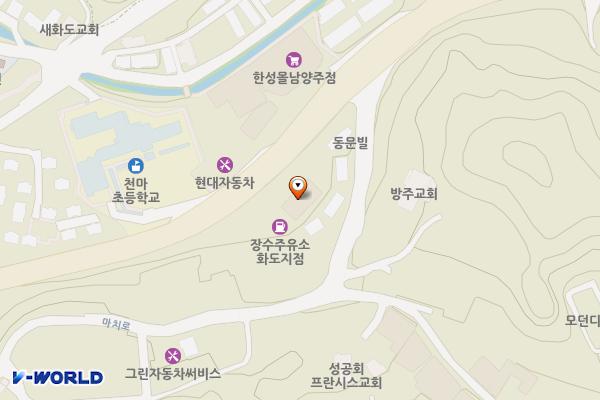 다이소화장실(민간개방화장실) 위치 지도 — 경기도 남양주시 화도읍 경춘로 1718