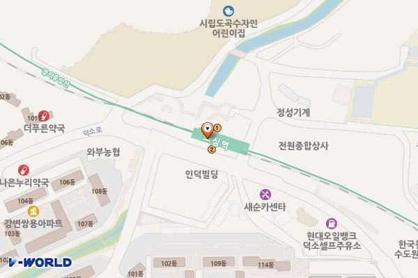 도심역 1층 화장실 위치 지도 — 경기도 남양주시 와부읍 덕소로 237