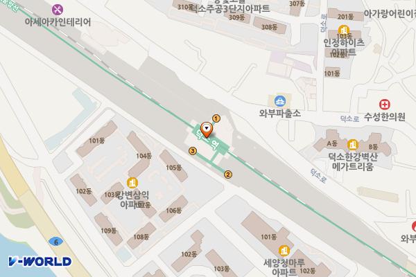 덕소역 고객용 화장실 위치 지도 — 경기도 남양주시 와부읍 덕소로 56 (덕소리, 덕소역)