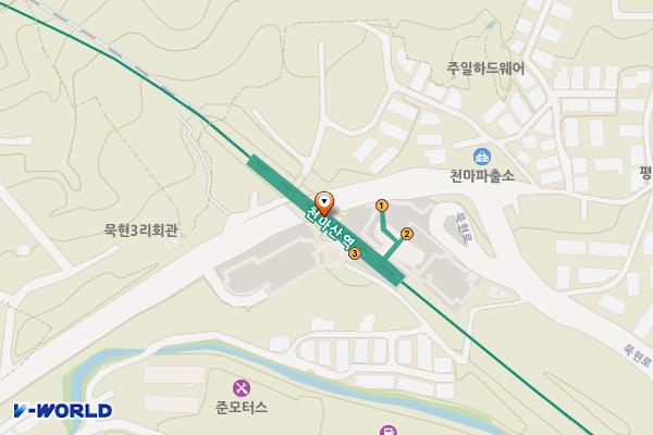 천마산역 위치 지도 — 경기도 남양주시 화도읍 묵현로 25