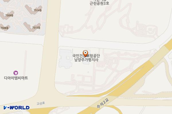 국민건강보험공단남양주지사 위치 지도 — 경기도 남양주시 다산지금로 163번길 87, 1층