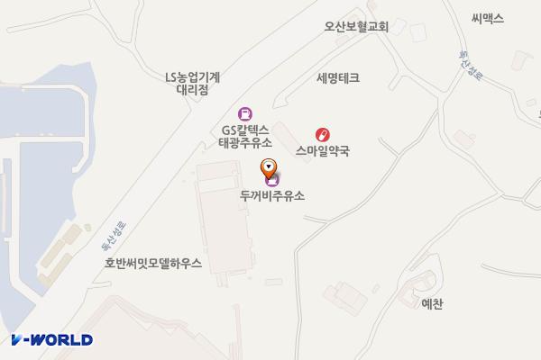 두꺼비주유소 위치 지도 — 경기도 오산시  독산성로 350