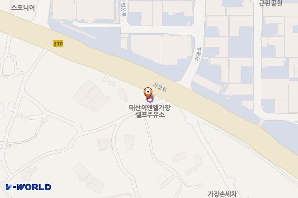(주)태산이앤엘 가장셀프주유소 위치 지도 — 경기도 오산시  가장로 524