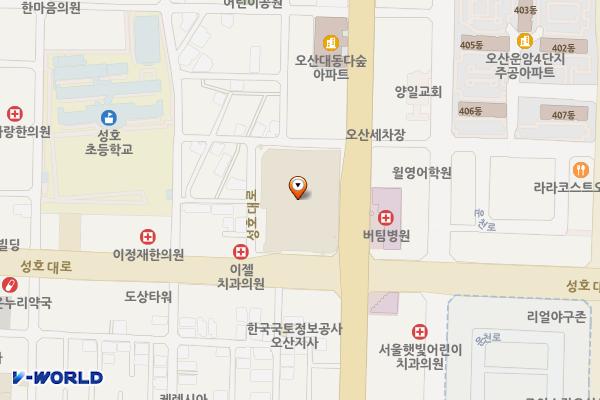 롯데마트 오산점 위치 지도 — 경기도 오산시 경기대로 271