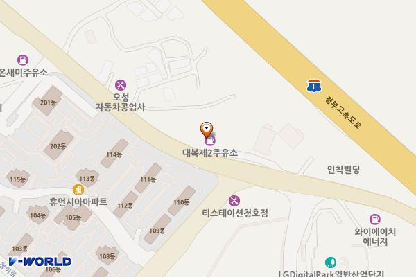 대복제2주유소 위치 지도 — 경기도 오산시  남부대로 511