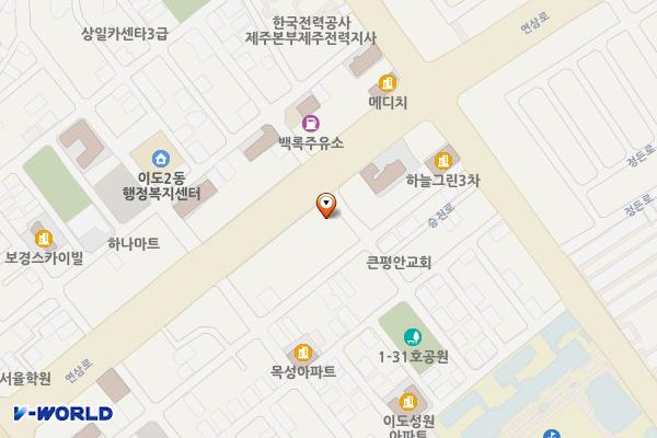 연삼로 430, 승천로2길 11 위치 지도 — 제주특별자치도 제주시 연삼로 430