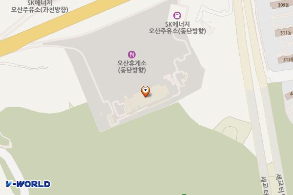 오산휴게소 동탄방향 위치 지도 — 경기도 오산시 수도권제2순환고속도로 14