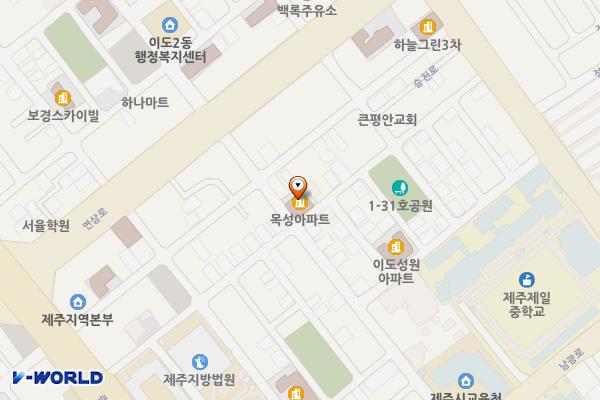 오복4길 9, 남광북3길 50 위치 지도 — 제주특별자치도 제주시 오복4길 9