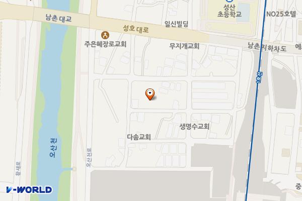 남촌마을 커뮤니티센터 위치 지도 — 경기도 오산시 성호대로28번길 15-3