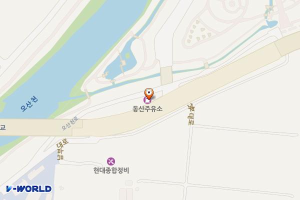 동산주유소 위치 지도 — 경기도 오산시  오산천로 3-5