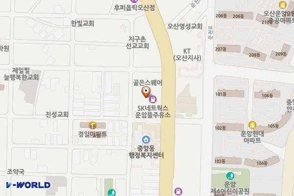 SK에너지(주) 운암뜰주유소 위치 지도 — 경기도 오산시  경기대로 317