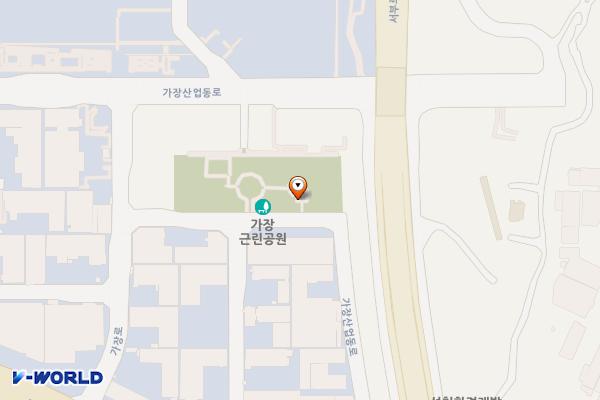 가장근린공원 위치 지도 — 경기도 오산시 가장산업동로 28-25