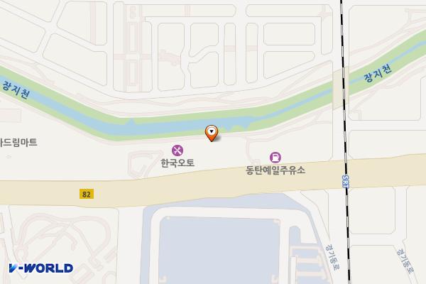 프라자충전소 위치 지도 — 경기도 오산시  경기동로 197