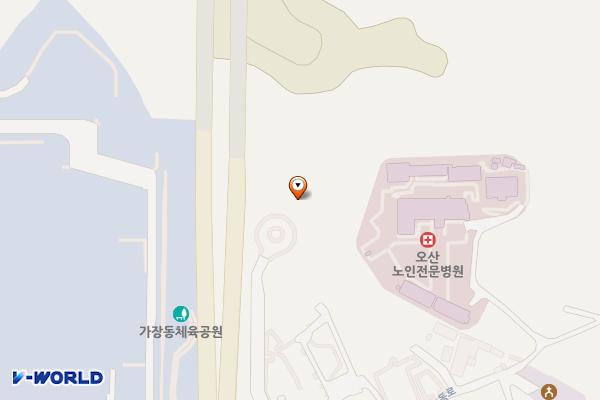 오산시립쉼터공원 위치 지도 — 경기도 오산시 가장산업동로 69-21