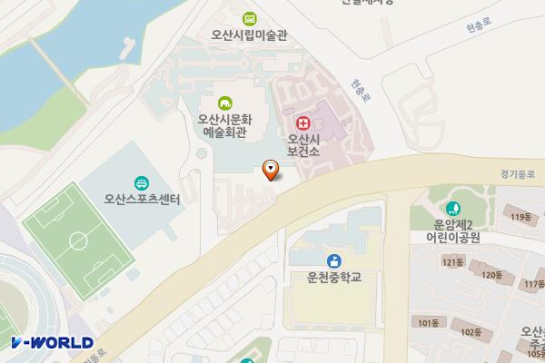 고용복지+센터 위치 지도 — 경기도 오산시 경기동로 51