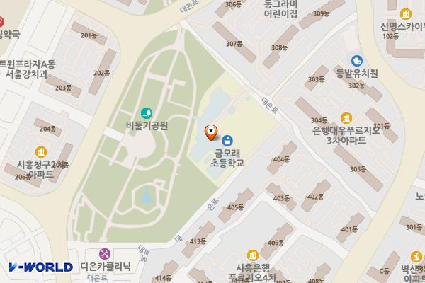 비둘기공원 화장실 위치 지도 — 경기도 시흥시 대은로 16-29
