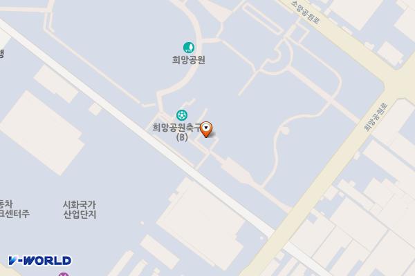 희망공원주차장 위치 지도 — 경기도 시흥시 군자천로131번길 64 (정왕동)