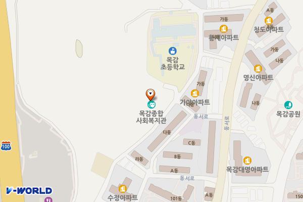 시흥시목감종합사회복지관 화장실 위치 지도 — 경기도 시흥시 목감초등길 45