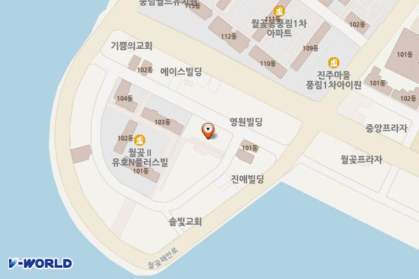 월곶도서관 위치 지도 — 경기도 시흥시 월곶해안로161번길 7