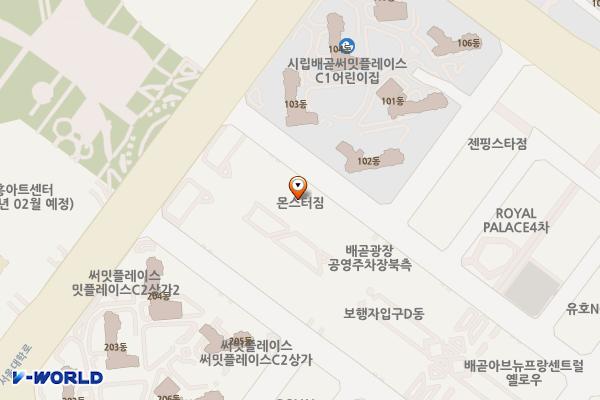 아브뉴프랑 레드 위치 지도 — 경기도 시흥시 서울대학로278번길 8
