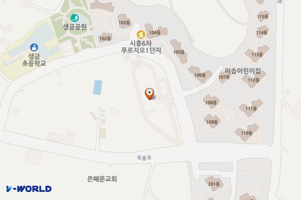 죽율체육공원 위치 지도 — 경기도 시흥시 죽율동 610
