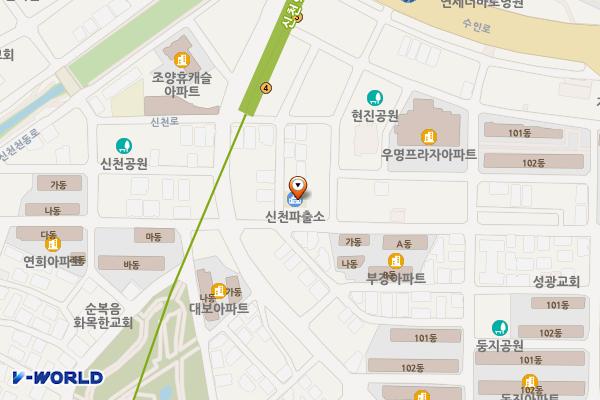 신천파출소 위치 지도 — 경기도 시흥시 신천로100번안길 15 (신천동, 신천파출소)