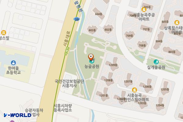 능골공원 화장실 위치 지도 — 경기도 시흥시 능곡동 781