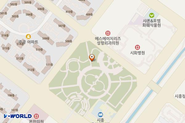 정왕중앙공원 위치 지도 — 경기도 시흥시 옥구천동로374번길 88