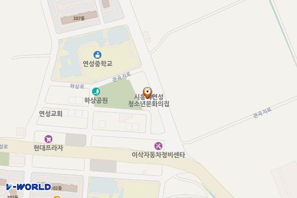 연성청소년문화의집 위치 지도 — 경기도 시흥시 관곡지로 260
