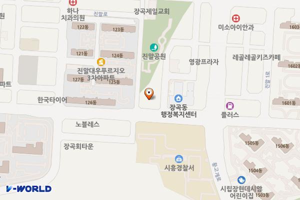 장곡동주민센터 위치 지도 — 경기도 시흥시 인선길 14 (장곡동, 장곡동 주민센터)