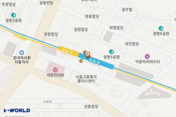 정왕역 위치 지도 — 경기도 시흥시 마유로 418번길 15