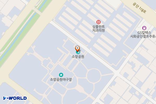 소망공원 화장실 위치 지도 — 경기도 시흥시 마유로186번길 10, 소망공원 내 공중화장실2 (정왕동)