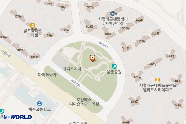 물빛공원 위치 지도 — 경기도 시흥시 배곧동 62