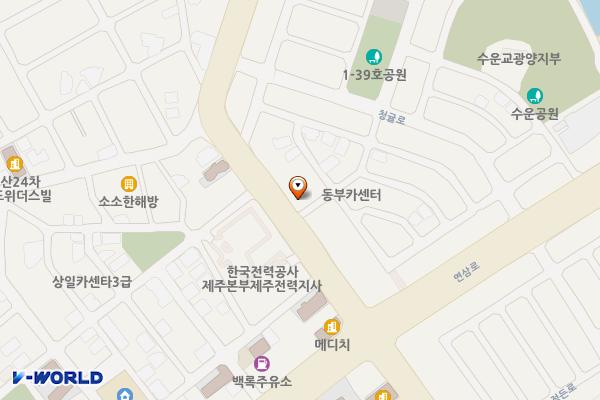 가령로 63, 청귤로4길 6 위치 지도 — 제주특별자치도 제주시 가령로 63