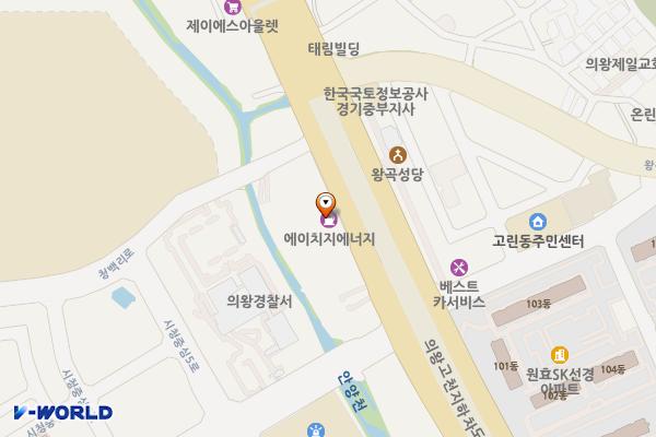 SK대원 셀프주유소 위치 지도 — 경기도 의왕시 경수대로 215, 대원주유소 (고천동)