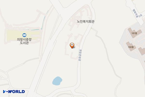 꿈누리 청소년 수련관 위치 지도 — 경기도 의왕시 문화공원로 33, 꿈누리청소년수련관 (고천동)