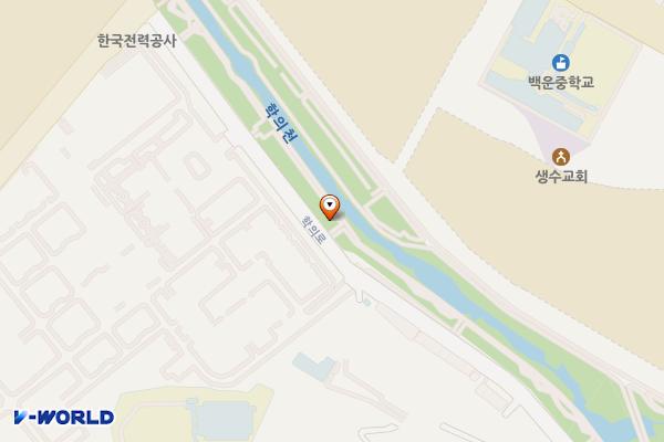 학의천변(한전방향) 위치 지도 — 경기도 의왕시 학의로 501 (포일동)