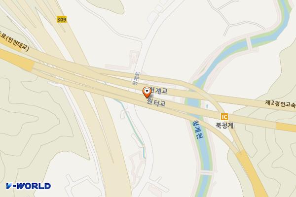 의왕테니스장 위치 지도 — 경기도 의왕시 청계동 681-6
