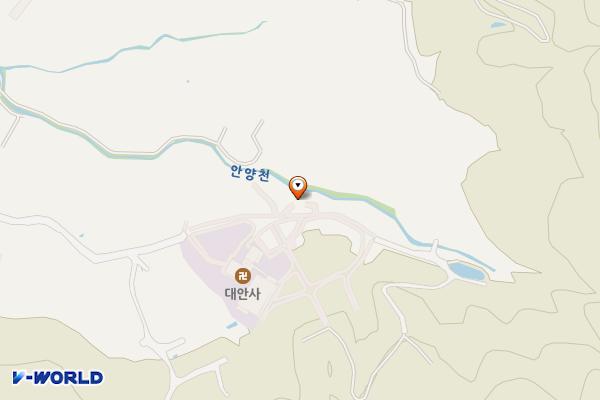 대안사 경내 위치 지도 — 경기도 의왕시 대안사길 75 (왕곡동)
