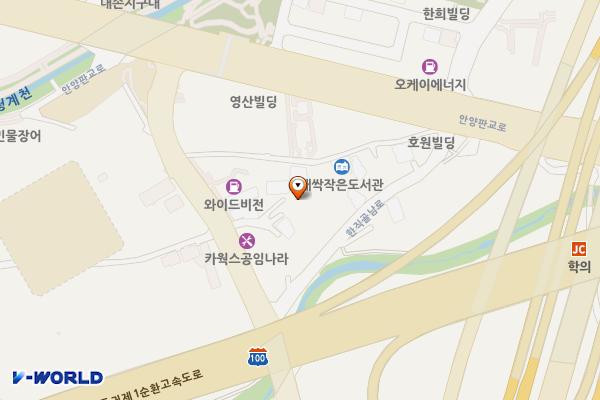 의왕시 노인일자리지원센터 위치 지도 — 경기도 의왕시 백운로 584 (청계동)