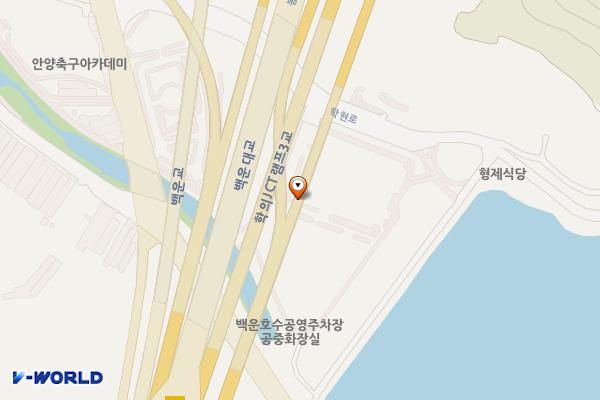 백운호수 공영주차장 위치 지도 — 경기도 의왕시 백운로 526, 백운호수제방주차장 (학의동)