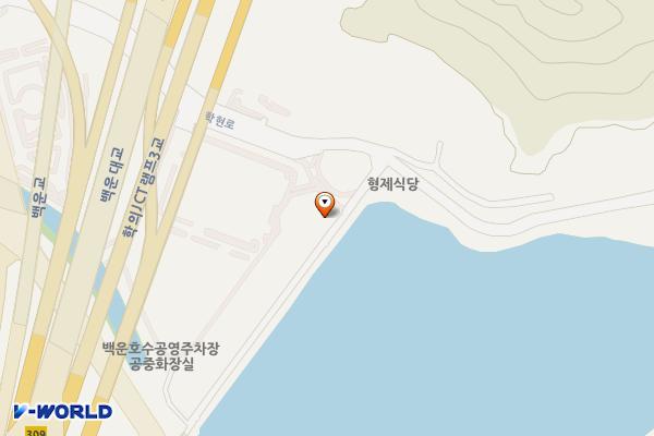 백운호수 제방 위치 지도 — 경기도 의왕시 학현로 263 공중화장실 (학의동)
