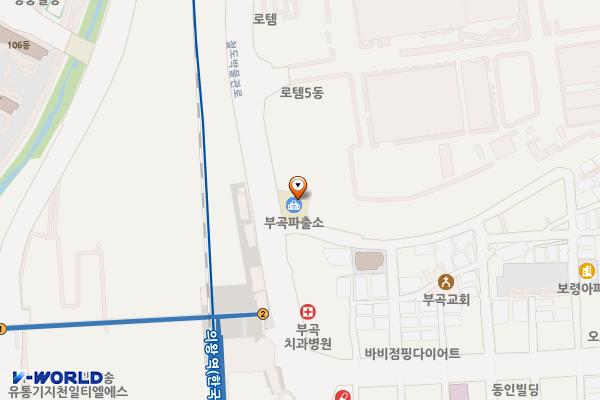 부곡파출소 위치 지도 — 경기도 의왕시 한백이길 3, 부곡파출소 (삼동)