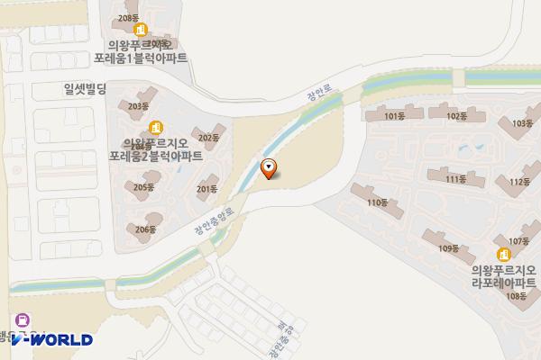 장안 근린공원 위치 지도 — 경기도 의왕시 장안중앙로 31(삼동)