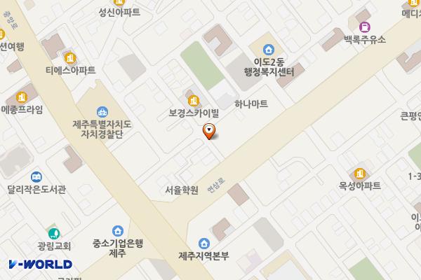 오복1길 6 위치 지도 — 제주특별자치도 제주시 오복1길 6