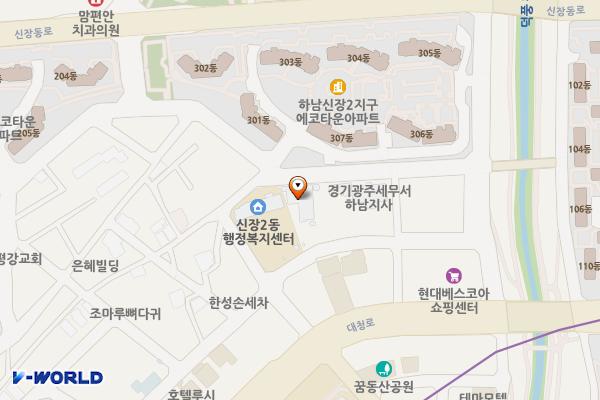 하남시 차량등록사무소(3층) 위치 지도 — 경기도 하남시 하남대로776번길 79