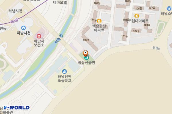 꿈동산공원 위치 지도 — 경기도 하남시 천현로 55
